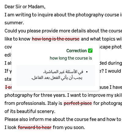 AI Corrections