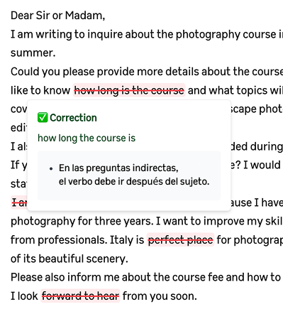 AI Corrections